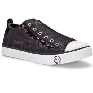 UGG Laela Sparkles Slip On Black Sneakers Suede Sequins